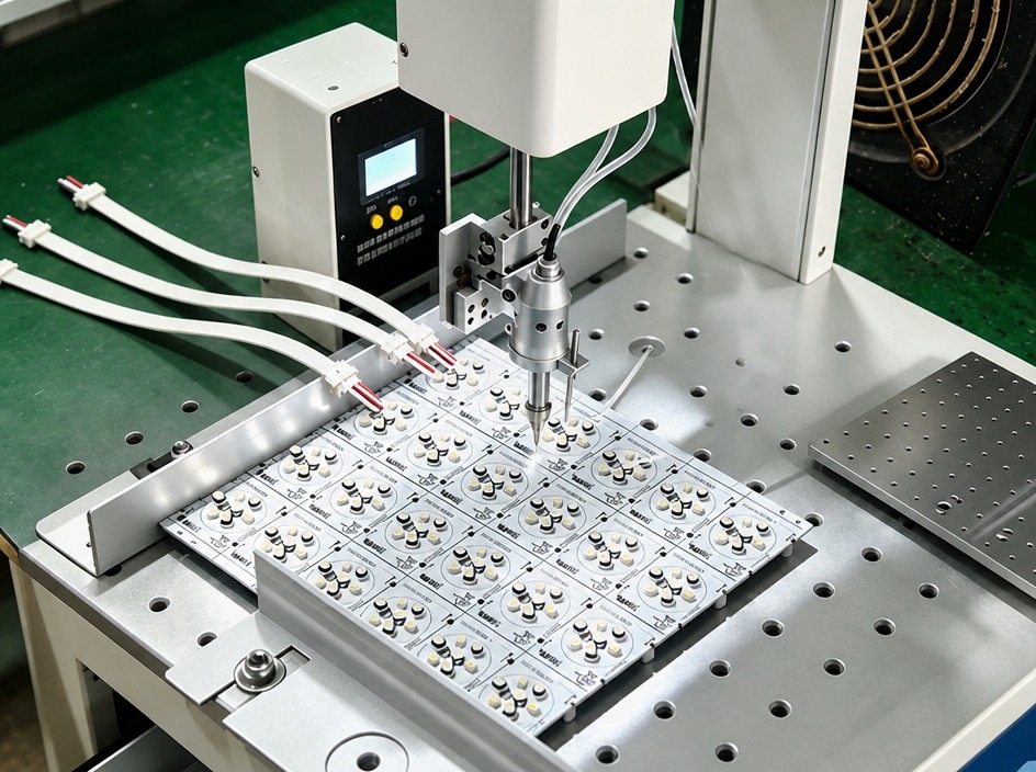 bluEmber LED boards on the production line in Shenzhen