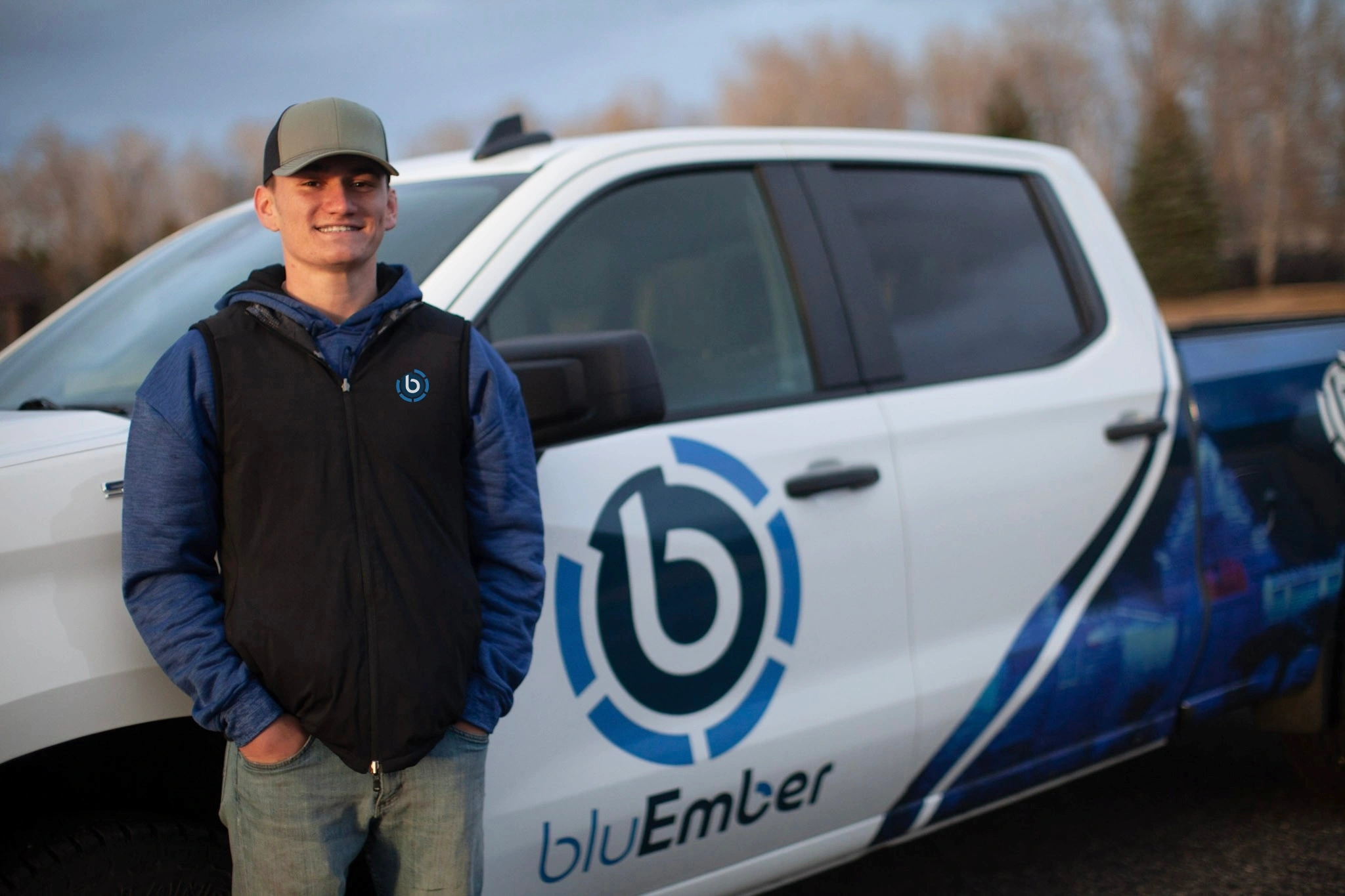 bluEmber dealer with branded truck
